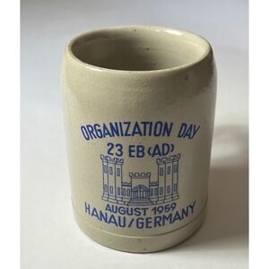 Vintage 1959 23rd Engineer Battalion Hanau Germany Beer Stein 0.5L Stoneware Mug
